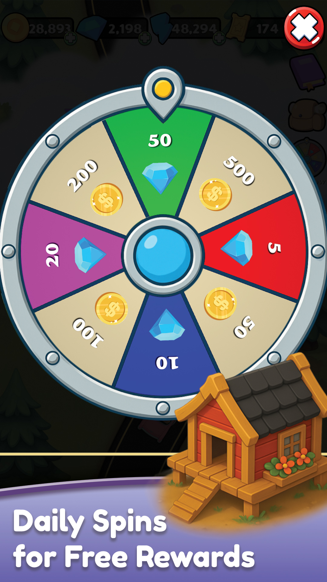 Bingo Games Match 3 Road Trip - power-ups and rewards